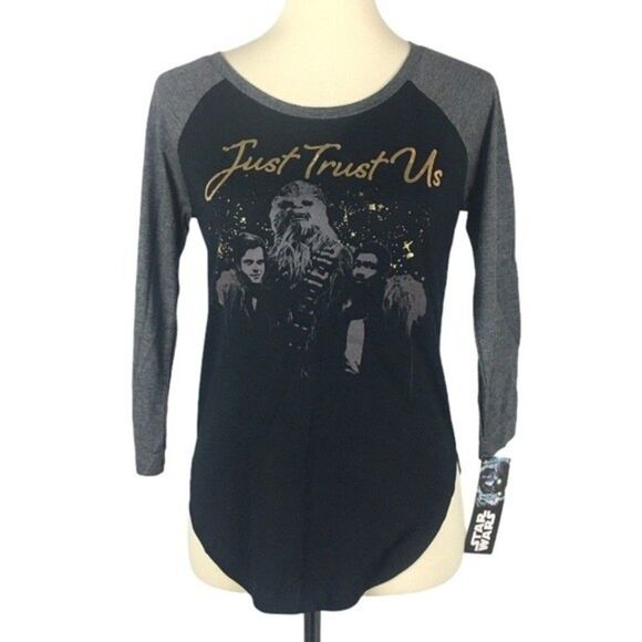 Star Wars “Just Trust Us” Quarter-Sleeve Top - Picture 1 of 5